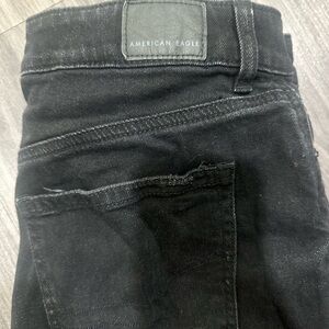 American Eagle Outfitters Black Denim Low Rise Jeans